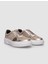 Deri Bej Bağcıklı Kadın Sneaker 3