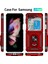Samsung Galaxy Z Flip 5 Kickstand Zırhlı Manyetik Halkalı Telefon Kılıfı Sağlam Koruyucu Askeri Sınıf Darbeye Dayanıklı Kılıf (Yurt Dışından) 2