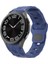 - Samsung Watch 6 40MM 20MM - Kordon Futbol Desenli Spor Tasarımlı Silikon Kordon KRD-116 - Lacivert 1