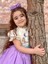 Lila Papatyalı Vintage Kız Bebek Elbise,doğum Günü Elbise,fotoğraf Çekim Elbise,0-10 Yaş Uygun 1