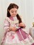 Pembe Royal Vintage Kız Bebek Elbise,doğum Günü Elbise,fotoğraf Çekim Elbise,0-10 Yaş Uygun 3