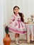 Pembe Royal Vintage Kız Bebek Elbise,doğum Günü Elbise,fotoğraf Çekim Elbise,0-10 Yaş Uygun 1