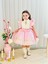 Pembe Krem Vintage Kız Bebek Elbisesi,doğum Günü,fotoğraf Çekim Elbise,0-10 Yaş Uygun 1