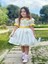Sarı Papatya Vintage Kız Bebek Elbise,Doğum günü elbise,fotoğraf çekim elbise,0-12 Yaş Uygun 3