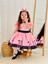 Pembe Mickey Mouse Vintage Kız Bebek Elbise,doğum Günü Elbise,fotoğraf Çekim Elbise,0-10 Yaş Uygun 3