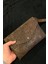 Kadın Çanta Kahve Desenli Hakiki Deri Çapraz Askılı Clutch Portföy Çanta 1