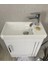 25*45 Mini Lavabo ve Banyo Dolabı BEYAZ 2