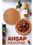 Bambu Pizza Sunum ve Kesim Tahtası 2'li Set 30x30 cm 1