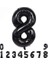 Rakam Folyo Balon 34 Inç 76-82 Cm 1