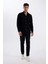 %100 Pamuk Modern Fit Polo Yaka Düz Uzun Kollu Gömlek D1629AX24AU 2