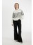 Coool Oversize Geniş Kalıp Bisiklet Yaka Çizgili Kalın Sweatshirt C8193AX24WN 2