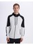 Lacty Full Zip Erkek Siyah-Beyaz Regular Fit Fermuarlı Eşofman Üstü 1