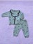 Mbk Garden Ay ve Yıldız Desenli Bebek Pijama Takımı - 6-9-12 Ay 5