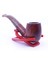 Sarı Yıldız Bent Billiard 9mm Filtreli Akrilik Saplı Pipo Mod L-10 247787 4