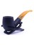 Sarı Yıldız Bent Billiard 9mm Filtreli Akrilik Saplı Pipo Mod L-10 Istanbul 2