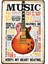 Koleksiyon Music Metal Plaka Levha 20X30CM 1