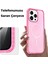 Apple iPhone 14 Pro Uyumlu Simli Magsafe Tasarımlı Full Korumalı Silikon Kılıf - Pembe 3