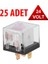 Üniversal Röle 24 Volt ( 40 Amper ) Şeffaf 5 Uçlu 24V 25 Adet Mini Röle Şeffaf Röle 24 Volt Ledli 1