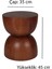 45 cm Mantar Tekli Yan Sehpa 2