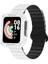 Xiaomi Redmi Watch 2 Silikon Kordon KRD-105 Strap Kayış-Beyaz-Siyah 1