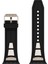 Apple Watch Uyumlu 44MM KRD-117 Hava Alabilen Delikli Metal Süslemeli Desenli Silikon Kordon-Titanyum- 3