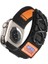 Apple Watch Uyumlu 42MM KRD-112 Orbital Örgülü Halat Tasarımlı Naylon Kumaş Hasır Kordon-Siyah 4