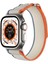 Apple Watch Uyumlu Ultra 49MM Hasır Kordon KRD-106 Strap Kayış-Beyaz-Sarı 2
