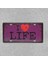 Koleksiyon I Love Life Metal Plaka 15X30CM 1