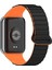 Xiaomi Mi Band 8 Pro Silikon Kordon KRD-105 Strap Kayış-Siyah-Turuncu 1