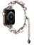 Apple Watch Uyumlu 38MM KRD-115 Renkli Taş Tasarımlı Kordon-Lila 5