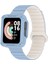 Xiaomi Redmi Watch 1 Silikon Kordon KRD-105 Strap Kayış-Mavi-Starlight 1