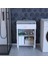 54 x 80 x 32.5 cm 2 Kapaklı Tek Çekmeceli Mutfak Dolabı Çok Amaçlı Banyo Dolabı 2