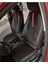 Seat Leon 2013 2020 Arası Uyumlu Arka Sırt 2+1 Siyah Taytüyü Siyah Deri Karışımı Kırmızı Detay 2