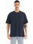 Erkek Lacivert 0 Yaka Interlok T-Shirt 88193 1