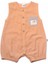 Erkek Bebek Turuncu Filli Cepli Düğmeli Şort Tulum 1