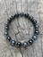 8 mm Shungite Taşı Oniks Hematit Taşı Doğaltaş Erkek Bileklik 3