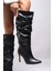 Kadın Körüklü Çizme 00123700 Şık Tasarım ve Konfor Özelliği ile Siyah Renk 4