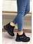 2069 Anatomik Gizli Dolgu Tabanlı Kadın Sneakers Ayakkabı - Nkt02069-Sıyah-38 3