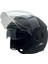 766 Solid Matt Black Kask 2