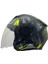 766 Poison Black Grey Yellow Kask 1