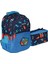 Back To School RLX-1350 Erkek Çocuk Beslenmeli Ilk Okul Çantası Araba ve Dinazor Desenli Mavi Mavi 1