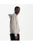 Erkek Gri %100 Organik Pamuk Kanguru Cepli Fermuarlı Kapüşonlu Oversize Sweatshirt 3