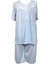NENA-26367-BAYAN Kısa Kollu Robalı Patlı % 100 Pamuk Viskon Pijama Takımı 1