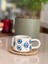 Seramik El Boyaması Göz Nazar Temalı Kahve Kupası/mug - Beyaz 1