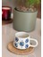Seramik El Boyaması Göz Nazar Temalı Kahve Kupası/mug - Beyaz 3
