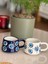 Seramik El Boyaması Göz Nazar Temalı Kahve Kupası/mug - Lacivert 3
