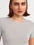 30747 Bisiklet Yaka Basic T-Shirt-Açık Gri 4