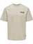 O Yaka Baskılı Açık Bej Erkek T-Shirt Onskace Rlx Jap Ss Tee 1