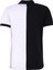 Desenli Siyah - Beyaz Erkek Polo T-Shirt 241V3A1601 2