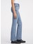 Normal Bel Bol Paça Regular Fit Mavi Kadın Denim Pantolon Gj G08 Mıd Rıse Stra - Eco Recy Co 3